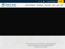 Tablet Screenshot of navysealfoundation.org